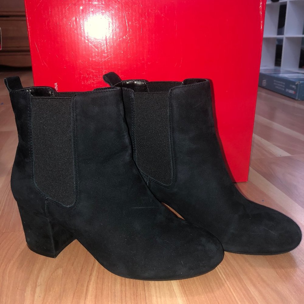Aerosoles Stockholder black suede chelsea boot 5